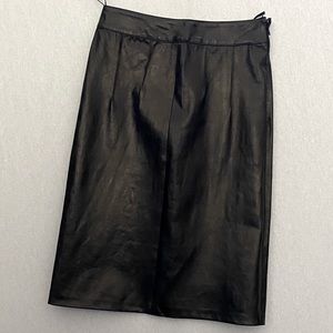EMMA BLACK Genuine Leather Skirt